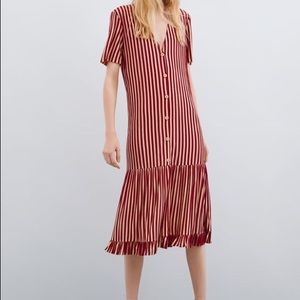 Zara NWT striped Dress